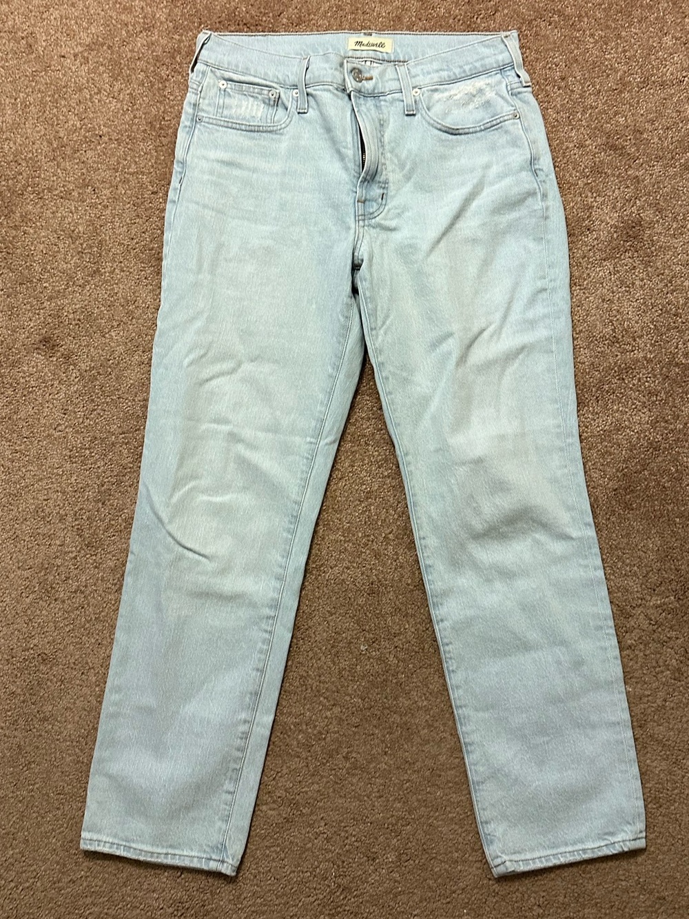 Madewell women’s Mid Rise Perfect Vintage Light Wash Jeans Size 28